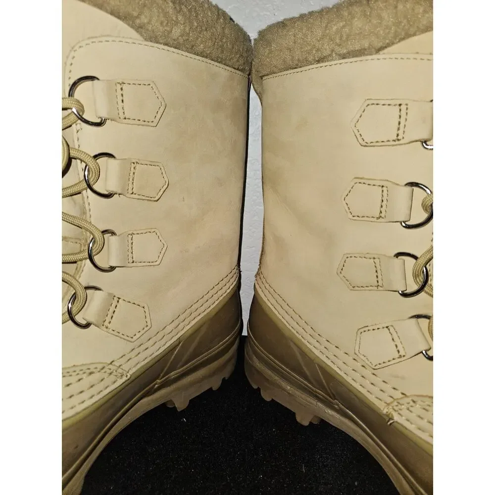 Sorel Caribou Boots Tan Mens Size 10